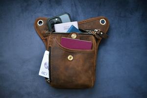 Personalization Retro Leg Waist <b>Travel</b> Bag Sling Fashion Multifunction Waist Belt Pack Drop Pouch LLB-0063 - Product Image 5