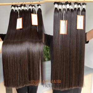 Cabello humano a granel recto de hueso crudo 100% cutícula completa alineada Remy extensiones de cabello vietnamita Natural precio al por mayor de fábrica - Product Image 4
