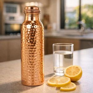 Modern Lifestyle Copper Water Bottle Premium Reusable Drinking Flask with Classic Design Eco-friendly and CE Certified - Product Image 3