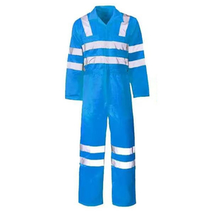 Wholesale Supplier Stocks Custom High Visibility Mechanic Coveralls Workwear Industrial <b>Construction</b> Safety <b>Uniform</b> Polyester - Product Image 1