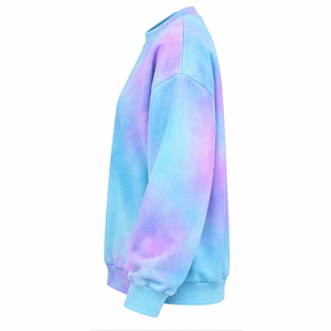 Sweat-shirt Tie Dye Unisexe en Coton Polaire à Épaules Tombantes Personnalisable – Fabricant et Fournisseur de Vêtements Streetwear en Gros - Product Image 2