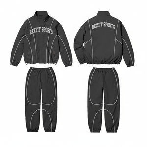 Ensemble de survêtement léger d'été en nylon imprimé personnalisé pour hommes Rexfit Sports – Vente en gros - Product Image 1
