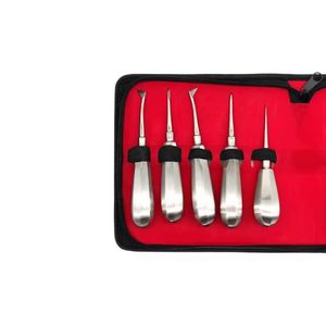 Juego de Elevadores Dentales de Acero Inoxidable, Instrumentos Quirúrgicos para Extracción de Dientes con Estuche - Product Image 1