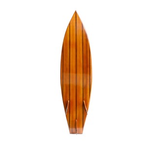 Planche à pagaie courte en bois artisanale pour sports nautiques sur lac et rivière, pour usage récréatif, 192Lx47Wx21H cm - Product Image 1