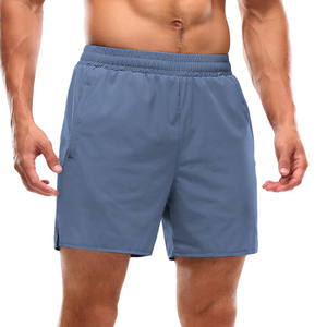 Shorts de algodón 100% de alta calidad para hombre, con lavado ácido, para gimnasio y uso diario, cintura elástica, impresión de logotipo personalizado, estilo jogger. - Product Image 1