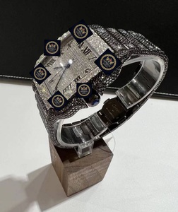 Relojes Hiphop de Acero Inoxidable con Movimiento Automático, Totalmente Cubiertos de Moissanita, para Hombre - Product Image 2