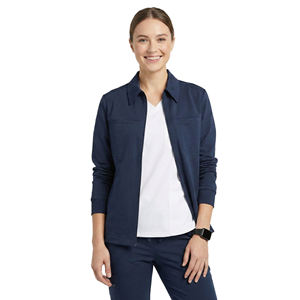 Precio de Mayoreo Directo de Fábrica, Uniformes Médicos de Diseño Personalizado, Chaqueta Quirúrgica con Cierre Frontal, Cuello de Camisa, Chaqueta de Enfermería - Product Image 1