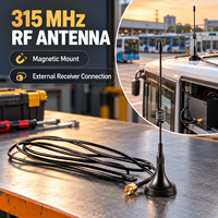 Antena Basis Magnetik RF 315MHz dengan Pilihan Kabel 1m 2m 3m untuk Modul Penerima Nirkabel dan Peralatan Kontrol