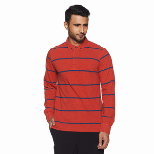 Chemises polo personnalisées pour hommes avec logo sur mesure, design ODM, manches longues - Product Image 1