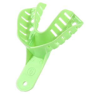 Juego de Bandejas de Impresión Dental de Plástico Profesional | # Bolsa de 7 Compartimentos con Bandejas Rígidas de Plástico Perforadas Desechables UL/LR - Product Image 4