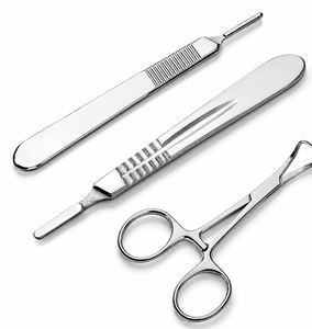 Juego de 17 instrumentos quirúrgicos de podología, calidad alemana, acero inoxidable, kit de instrumentos médicos para el cuidado de los pies, aprobado por CE e ISO. - Product Image 1
