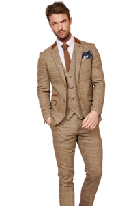 Costume d'affaires 3 pièces pour homme, style italien, qualité supérieure, veste cintrée boutonnée, gilet respirant, pantalon, options grandes tailles - Product Image 4