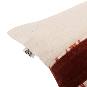 Export Quality Rust Striped Cotton <b>Cushion</b> <b>Cover</b> for Modern <b>Sofa</b> Decoration with Durable Fabric and Stylish Geometric Patterns - Product Image 2