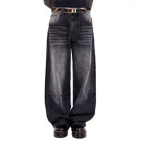 KIVOTECH fabrique des jeans en denim amples et surdimensionnés de qualité supérieure pour hommes, style streetwear hip-hop, jeans confortables