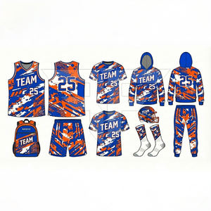 Uniforme de basket-ball respirant à manches courtes 100% polyester antibactérien de haute qualité avec design personnalisable - Product Image 2