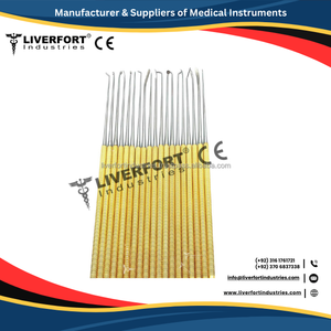 Rhoton 20-Piece <b>Neurosurgery</b> <b>Instruments</b> Set Micro Dissector Expanded Stainless Steel Manual CE Certified Class II - Product Image 4