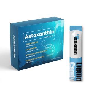 Caramelo Líquido de Astaxantina a Granel con Glutatión y Ácido Hialurónico, Marca Privada OEM, Antioxidante Antienvejecimiento que Ilumina la Piel - Product Image 1
