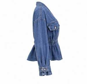 เสื้อแจ็คเก็ตยีนส์ผู้หญิง คอวี แขนยาว ติดกระดุม - Product Image 3