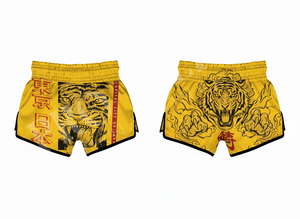 กางเกงมวยไทยผ้าโพลีเอสเตอร์ 100% ออกแบบลายพิมพ์แบบซับลิเมชั่นตามสั่ง ระบายอากาศได้ดี ทรงหลวม เหมาะสำหรับการฝึกซ้อมและแข่งขัน - Product Image 6