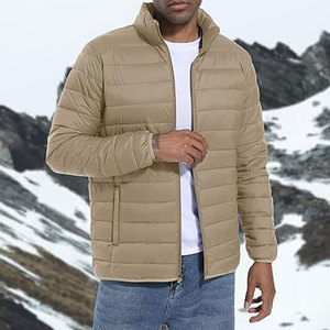 Insulated Lightweight Winter Puffer Jacket for Men Warm, Cozy <b>Bubble</b> <b>Coat</b> Cold Weather Custom Colors Embroidery Screen Printing - Product Image 1