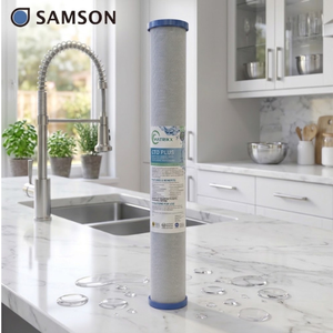 Filtre à charbon actif extrudé à adsorption chimique haute efficacité 20 pouces pour système d'eau, cartouche activée pour eau cristalline - Product Image 1