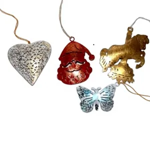 Modern Shiny Gold Brass Christmas Hanging <b>Ornament</b> Wall Decor 3D Layered Star Living Room Valentine's Day Theme - Product Image 6