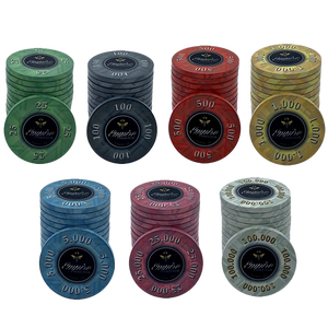 Empire 40mm 10g Juego de fichas de póquer de cerámica con bandeja 300/500 piezas - Product Image 2