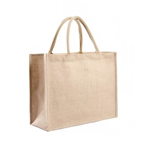 Sac fourre-tout en jute écologique de concepteur de haute qualité Sac à bandoulière durable à la mode pour faire du shopping en vente - Product Image 4
