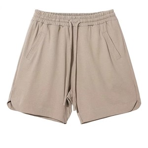 Men's Solid Green Cotton Bermuda <b>Shorts</b> Drawstring Waist Casual Style Breathable Mid Rise Woven Fabric Blend OEM ODM Manufacture - Product Image 4