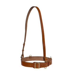 Cinturón Sam Browne de Cuero Premium con Correa Ajustable y Diseño de Hebilla Clásica para Vestimenta Formal - Product Image 1