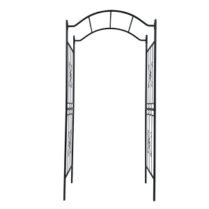 Arco da Giardino in Metallo Nero, Pergola per Piante Rampicanti, Arco per Matrimoni ed Eventi - Product Image 2