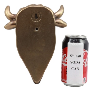 Escultura de Cabeza de Carnero de Aluminio para Montar en la Pared, Figura Decorativa de Animal, Acabado Cobre Antiguo, Decoración Rústica para Sala de Estar - Product Image 6