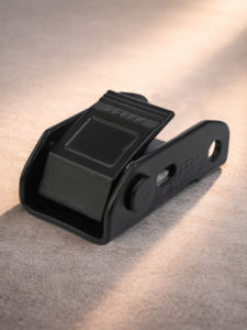 Boucle à came en alliage de zinc noir thermolaqué de 25 mm, 500 kg (1102 lb), robuste, pour sangle de fixation - Product Image 4