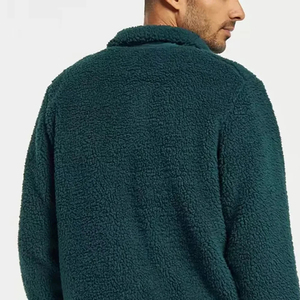 2026 Newest Arrival <b>Thick</b> <b>Fleece</b> <b>Jacket</b> Zipper Closure Windproof Winter Outerwear Solid Color Sherpa Lining Sherpa <b>Jackets</b> - Product Image 5