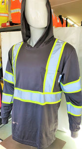 Sudaderas de Seguridad Reflectantes de Alta Calidad, Sudaderas de Seguridad con Capucha, Mangas Largas, Sudaderas de Seguridad de Alta Visibilidad para la Construcción - Product Image 5