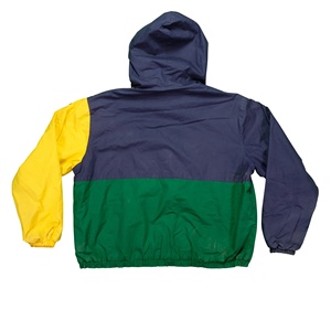 Chaqueta Cortavientos con Capucha y Cierre Completo, Diseño Color Block, Transpirable, Forro Personalizado para Invierno, Tallas Grandes, Chaqueta Anorak Deportiva para Exteriores - Product Image 2