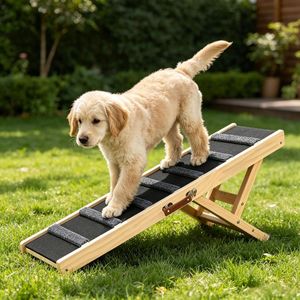 Scale per Animali Domestici in Legno Massello con Superficie Antiscivolo e Altezza Regolabile (Pieghevoli) - Product Image 6