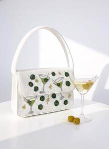 Beaded Floral Citrus Shoulder Bag Handmade Women Designer Fashion Handbag Trendy Luxury Summer Zipper Closure Eco-Friendly - Product Image 3