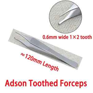 Pinces manuelles en acier inoxydable Adson pour rhinoplastie, chirurgie plastique, cartilage, pouce, oculoplastie, avec 2 ans de garantie - Product Image 6