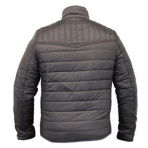 Royal Blue Charcoal Gray <b>Red</b> Custom Men Lightweight <b>Waterproof</b> Windproof Puffer <b>Jacket</b> Quilted Stand Collar Winter Coat OEM - Product Image 5