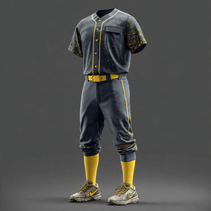 OEM Striped <b>Line</b> Baseball Uniform Sets Men Women Short Sleeve Jersey Baseball <b>Pants</b> Sets Unisex - Product Image 4