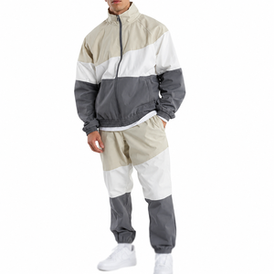 Conjunto de Chaqueta Cortavientos con Logotipo Personalizado, Chaqueta Cortavientos de Alta Calidad de Dos Piezas con Cremallera, Traje Deportivo Ligero - Product Image 1