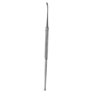 Curette chirurgicale réutilisable en acier inoxydable, courbée et pointue, 5 mm, type Freer - Product Image 2