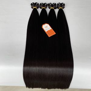 Top cheveux humains vietnamiens cheveux vierges bruts 100% cuticule couleur naturelle os cheveux raides trame pour rendre la perruque disponible pour l'expédition - Product Image 3