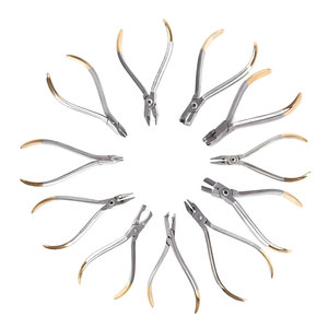 Ensemble de 18 pinces orthodontiques manuelles en acier inoxydable Kaneka, poignée ergonomique, 11 positions de mâchoires, instruments chirurgicaux orthopédiques CE - Product Image 1
