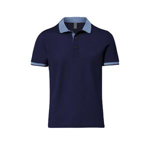 เสื้อโปโลผ้าฝ้ายผู้ชายแขนสั้นดีไซน์ตามสั่งระบายอากาศได้ - Product Image 5