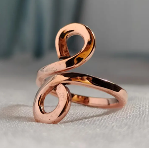 แหวนทองแดงแท้ลายเกล็ดงู ปรับขนาดได้ พร้อมแม่เหล็กบำบัด - Product Image 6