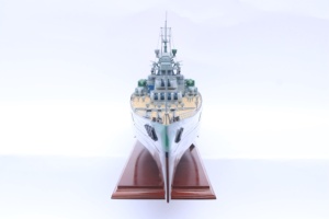 Modèle de navire de guerre en bois fait main - Maquette classique de navire militaire de la Seconde Guerre mondiale, décoration pour la maison ou le bureau, HMS Prince of Wales - Product Image 4