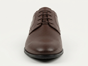 Chaussures habillées à lacets pour hommes Dlords Greg Oxford, dessus en cuir pleine fleur, semelle extérieure faite à la main, semelle intermédiaire en EVA, bout fermé, antidérapantes, respirantes - Product Image 2