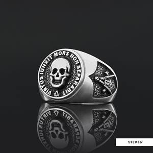 Bague Maçonnique BOJ 016 Personnalisée Unisexe, Bague Chevalière Maître Maçon du Texas, Style Hip Hop Argenté, Prix Bas - Product Image 5